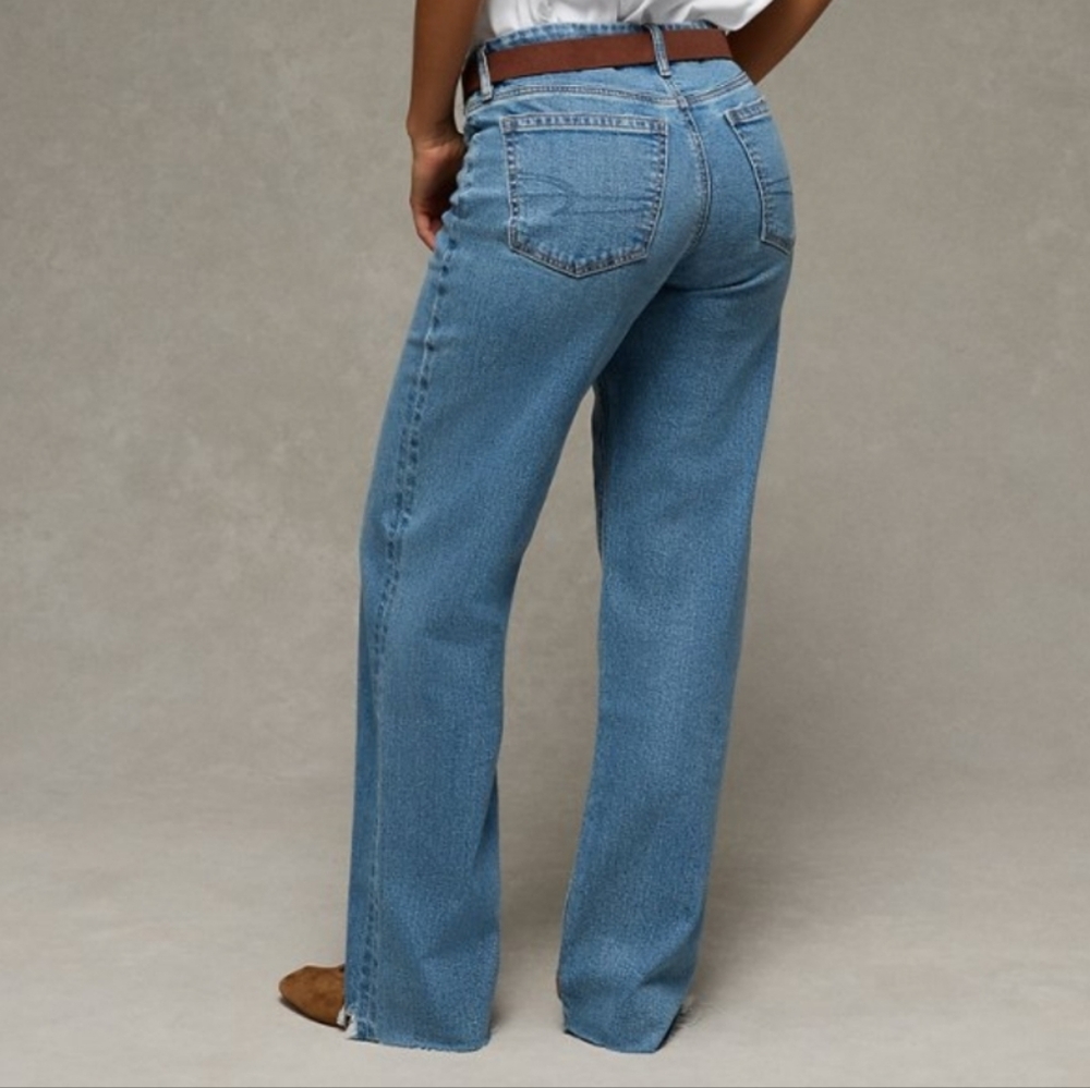 AEO Curvy Stovepipe High Waisted Jeans Sz 6 - Picture 3 of 11
